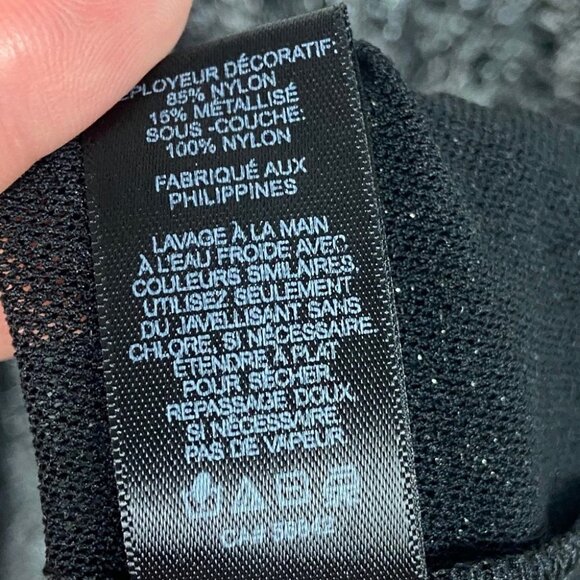 Express Sequin Silver Sleeveless Layering Top V-Neck Size Large Metallic Party L - Picture 6 of 6